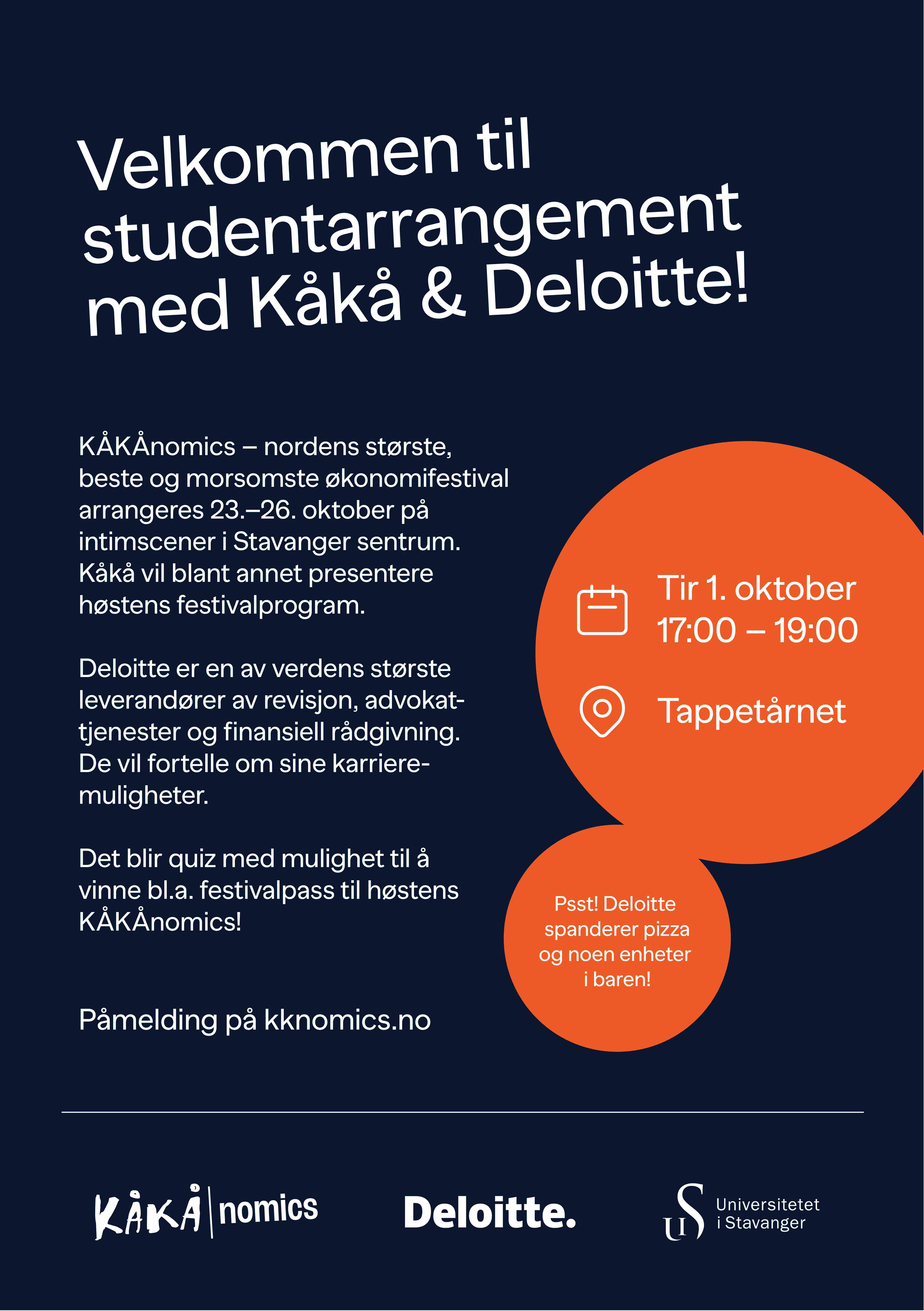 Kåkånomics student arr 1 oktober 2024 plakat