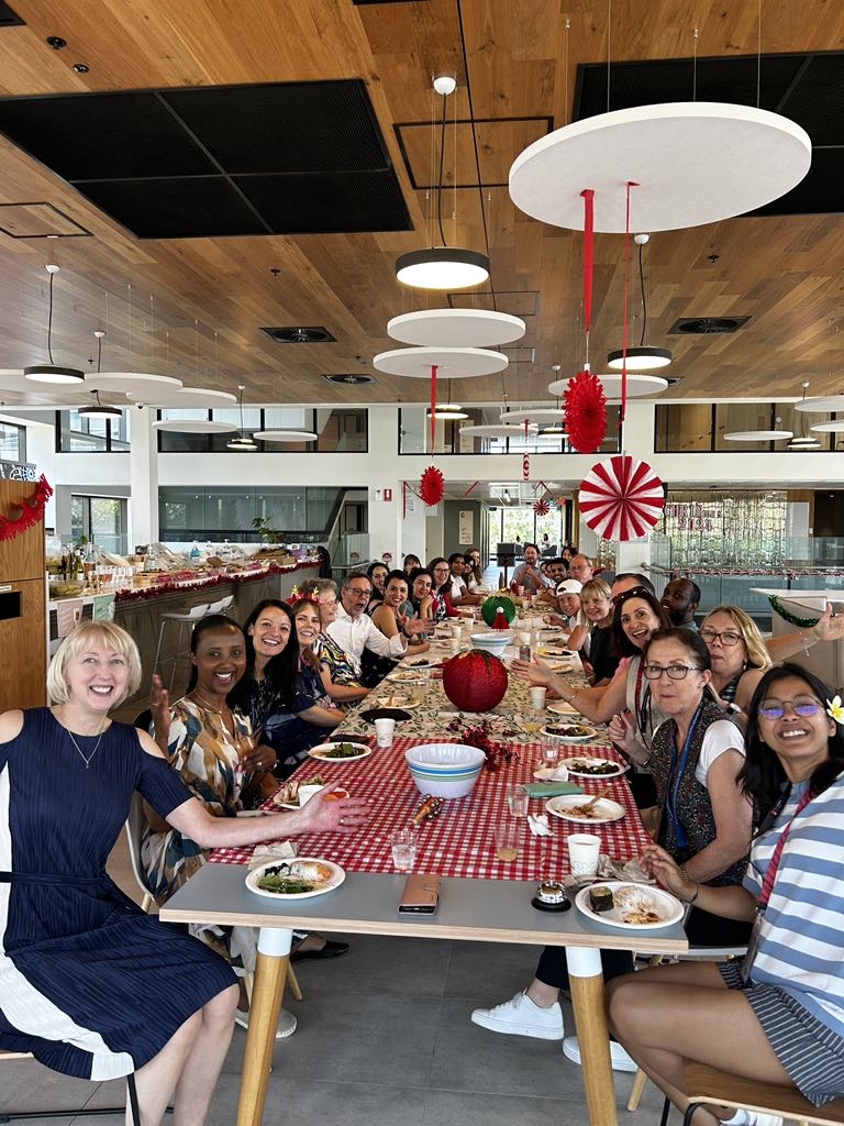 Christmas dinner at AIHI