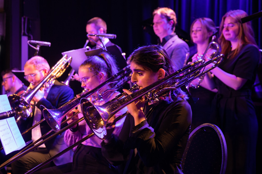 Jazzstudenter ved Fakultet for utøvende kunstfag som spiller